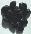 12 26x20mm Acrylic Black Oval Nuggets